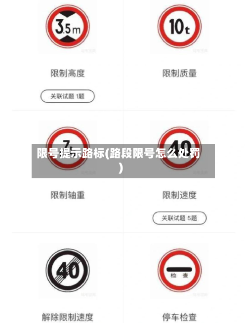 限号提示路标(路段限号怎么处罚)-第2张图片