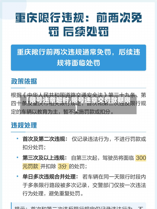 【限号违章超时,限号违章交罚款期限】