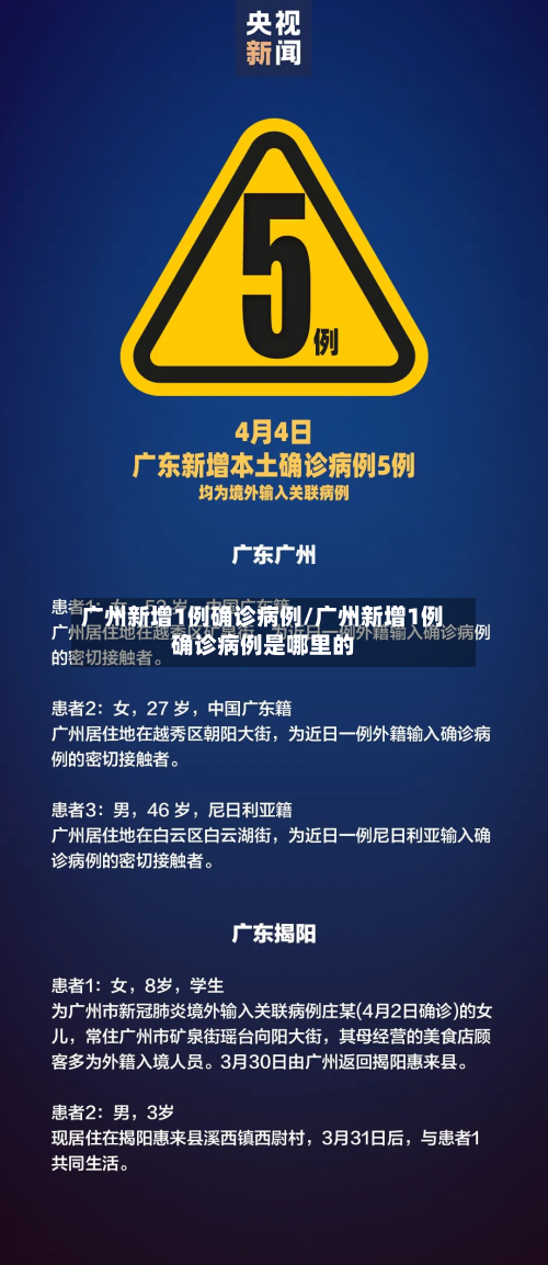广州新增1例确诊病例/广州新增1例确诊病例是哪里的