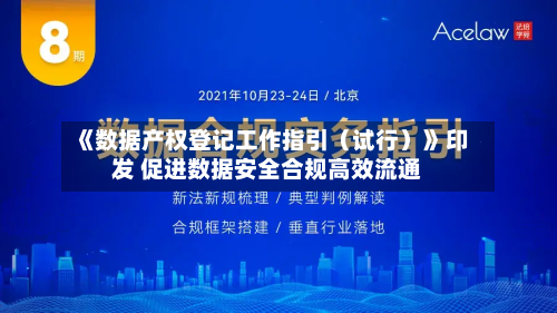《数据产权登记工作指引（试行）》印发 促进数据安全合规高效流通-第2张图片