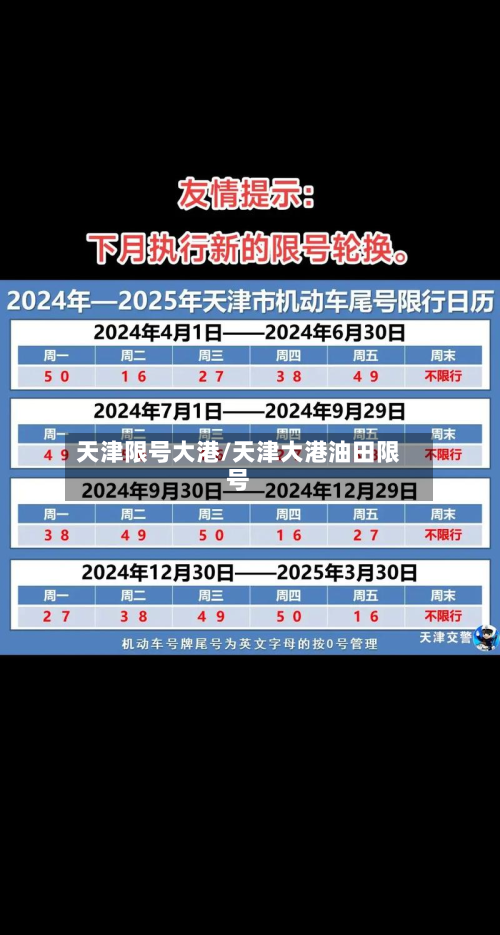 天津限号大港/天津大港油田限号-第2张图片