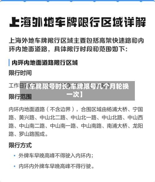 【车牌限号时长,车牌限号几个月轮换一次】-第3张图片