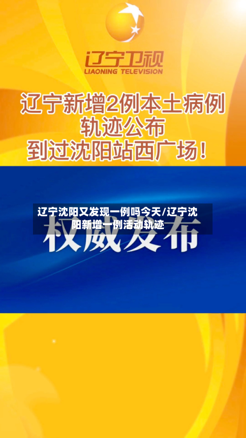 辽宁沈阳又发现一例吗今天/辽宁沈阳新增一例活动轨迹