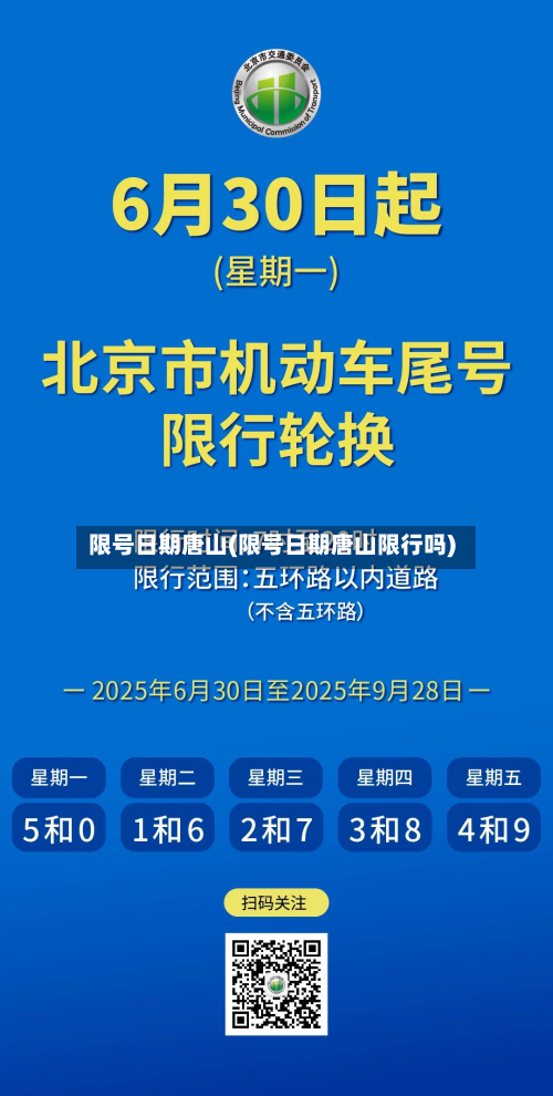限号日期唐山(限号日期唐山限行吗)-第2张图片